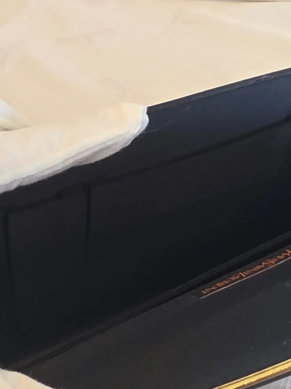 Yves Saint Laurent Satin Envelope Clutch - Picture 10 of 13
